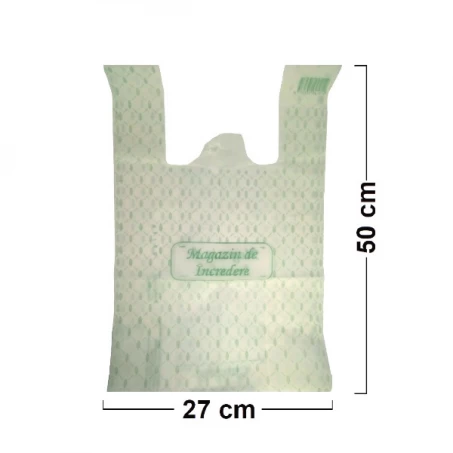 Set 500 bucăți Pungi Biodegradabile 27x50 cm - Magazin de Încredere