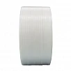 Bandă PP (polipropilenă) 12 mm x 0.65 mm, 2500 m/rolă, tub 200 mm. ALBĂ