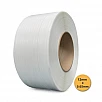 Bandă PP (polipropilenă) 12 mm x 0.65 mm, 2500 m/rolă, tub 200 mm. ALBĂ