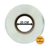 Bandă PP (polipropilenă) 19 mm x 0.90 mm, 1000 m/rolă, tub 200 mm, ALBĂ