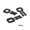 Set 1000 Bucle (Cleme) Plastic12 mm, Negre