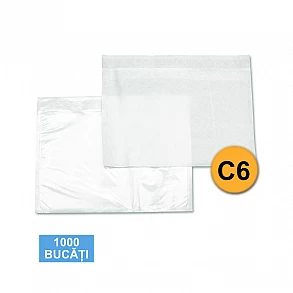 Set 1000 Bucăți Plicuri Port Document C6, Autoadezive, 175 x 115 mm