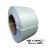 Bandă PES Nețesută Compozit 19 mm x 600 m, 520 kgf, Tub 200 mm