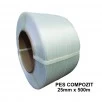 Bandă PES Nețesută Compozit 25 mm x 500 m, 760 kgf, Tub 200 mm