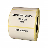 Etichete Autoadezive Termice 100 x 70 mm, 555 Etichete / Rolă