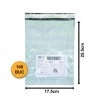 Set 100 bucăți Pungi Curierat FB01+ Cu Buzunar AWB, 175x255+50mm, 60my