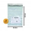 Set 100 bucăți Pungi Curierat FB02+ Cu Buzunar AWB, 225x325+50mm, 60my