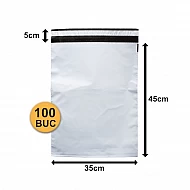 Set 100 bucăți Pungi Curierat  FB05, 350x450+50mm