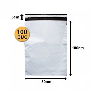 Set 100 bucăți Plicuri Curierat FB12, 800x1000+50mm