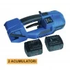 Aparat Electric de Legat cu Bandă PP / PET 12 - 16.5 mm, Portabil, 2 Acumulatori
