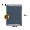 Set 100 bucăți Plicuri Curierat PCGREY02, 225x325+50mm, GRI