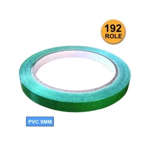 Set 192 Role Benzi Adezive PVC 9 mm x 66 m, Verde