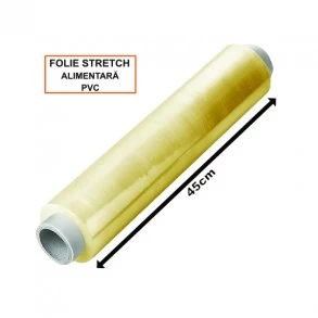 Folie Stretch Alimentară, PVC, 10 my, 45 cm, 1080g