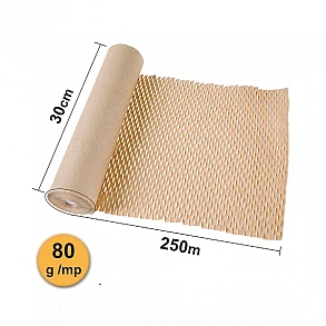 Hârtie tip Fagure - Honeycomb, 80g, 30cm x 250m , Natur