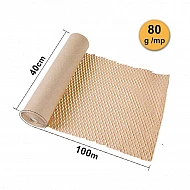 Hârtie tip Fagure - Honeycomb, 80g, 40cm x 100m , Natur