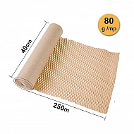 Hârtie tip Fagure - Honeycomb, 80g, 40cm x 250m , Natur