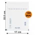 Set 100 bucăți Plicuri cu Bule Antișoc C13 Albe, 170x225+50mm, Plic cu Lipire Autoadezivă