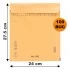 Set 100 bucăți Plicuri cu Bule Antișoc E15 Maro, 240x275+50mm, Plic cu Lipire Autoadezivă