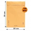 Set 100 bucăți  Plicuri cu Bule Antișoc G17 Maro, 250x350+50mm, Plic cu Lipire Autoadezivă