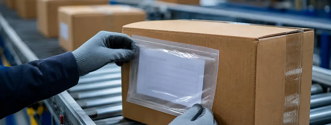 Plicuri port-document auto-adezive pentru e-commerce și logistică