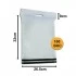 Set 100 bucăți Pungi Curierat cu Mâner PCMA03, 265x320+90+50mm, 60my